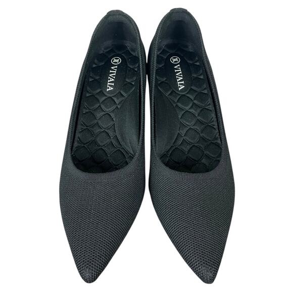 Chic Black Wedge Heels - Picture 12 of 13